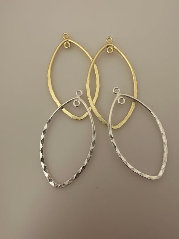 Marquise Shape (Gold Finished/Silver Plated) | Purity Beads