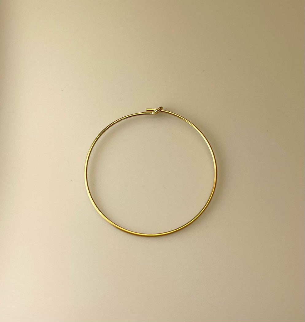 14K Real Gold Filled Wire Beading Hoops Beading Earwires 0.70mm Th Puritybeads