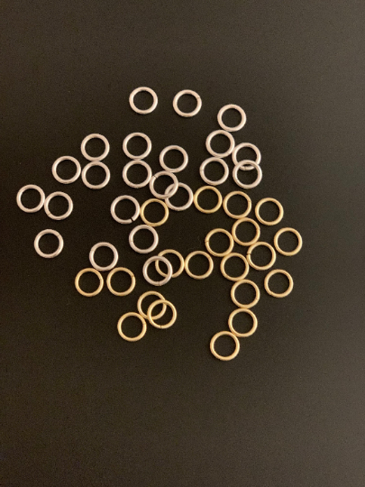 Gold Plated Open Jump Rings, 4mm Gold Jump Rings, 100pc 