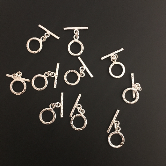 Hand Hammered Half S-Hooks, Available in 4 Colors: Gold Finish