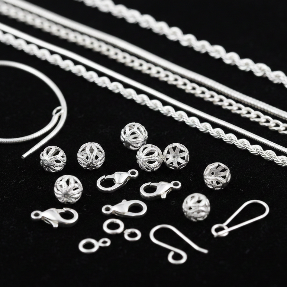 925 Sterling Silver Findings/Chains – Puritybeads