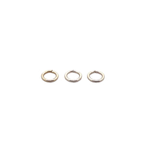 A Pack Of Open Jump Rings in 3 Colors AND 6 Sizes: (Gold Finish, Silver Plated And Gunmetal Plated) Open Jump Rings, E-coated.