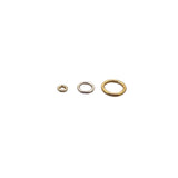 A Pack Of Open Jump Rings in 3 Colors AND 6 Sizes: (Gold Finish, Silver Plated And Gunmetal Plated) Open Jump Rings, E-coated.