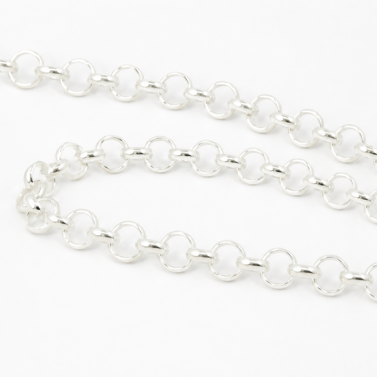 925 Sterling Silver Rolo Chain (5.1mm) 1 Foot | Purity Beads – Puritybeads