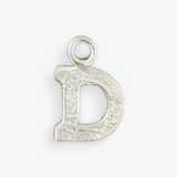 Letter Charms | 925 Sterling Silver Block Letter Charms | A to Z Letter Charms (0.5mm Thick)