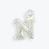 Letter Charms | 925 Sterling Silver Block Letter Charms | A to Z Letter Charms (0.5mm Thick)