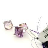 Faceted Light Purple Amethyst Fancy Beads 10–12mm – Natural Amethyst Gemstone Beads for Jewelry Making (3 Beads)