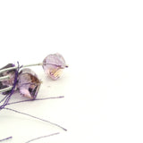 Faceted Light Purple Amethyst Fancy Beads 10–12mm – Natural Amethyst Gemstone Beads for Jewelry Making (3 Beads)