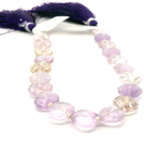 Natural Amethyst Faceted Heart Beads (8-9mm) - 20 Beads Strand