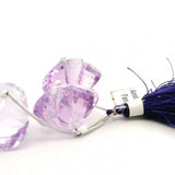 Faceted Light Purple Amethyst Cushion Beads – Natural Amethyst Gemstone Beads for Jewelry Making (3 Beads)