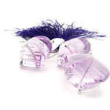 Faceted Light Purple Amethyst Cushion Beads – Natural Amethyst Gemstone Beads for Jewelry Making (3 Beads)