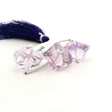 Faceted Purple Amethyst Cube Beads – Natural Amethyst Gemstone Beads for Jewelry Making