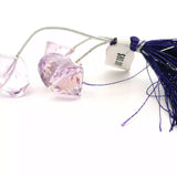 Faceted Light Purple Amethyst Fancy Beads – Natural Amethyst Gemstone Beads for Jewelry Making (3 Beads)
