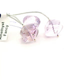 Faceted Light Purple Amethyst Fancy Beads – Natural Amethyst Gemstone Beads for Jewelry Making (3 Beads)
