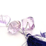 Faceted Light Purple Amethyst Cushion Beads – Natural Amethyst Gemstone Beads for Jewelry Making (3 Beads)