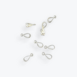 925 Sterling Silver Small Bail | Wit Open Parallel Ring | 9 Pcs Per Pack | #BL1SS