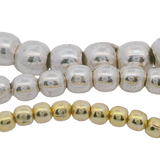 Round Spacer Beads (Gold Finished/Silver Plated) | Purity Beads