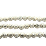 1 Strand of Brushed Finish Fancy Shiny Round Gold Finish Beads , E-coated Beads. Bead Size is: 8mm