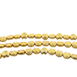 1 Strand of Decorative, designer  Spacer beads, Oxidized Silver Plated OR Shiny Gold Finish, E-coated, Size: 9mm, #NO-35