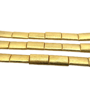 Puffed  Beads, Gold finish And Silver Plated Brushed Finish, e-coated (Rectangular Beads) | Purity Beads