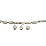 1 Strand of Oblong Starburst  Gold Finish  And Oxidized Silver Plated Beads  Fancy Bead e-coated  ( 14 Beads)  Size: 10mm