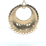 4 Pcs. Gold Finish Pendent /Charm  E-coated, Copper Finding Size:38mmX33mm #CD16BMGO