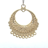 4 Pcs. Gold Finish Pendent /Charm  E-coated, Copper Finding Size:37mmX30mm #CD8BMGO