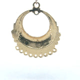 4 Pcs. Gold Finish Pendent /Charm  E-coated, Copper Finding Size:37mmX30mm #CD8BMGO