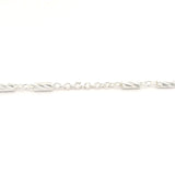 Sterling Silver Chain, 925 Sterling cable chain with crimped D/C tube size: 1.8mm | 1 Foot
