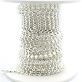 1 foot of Sterling Silver Chain Flat disc diamond cut chain Available two Size .