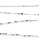 1 foot of Sterling Silver Chain Flat disc diamond cut chain Available two Size .