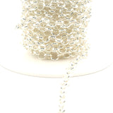 925 Sterling Silver Chain, Round Rollo half wire Chain | Size: 5.1mm | 1 Foot