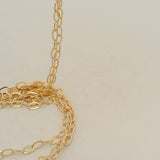 One Foot 14K Real Gold-Filled Flat Oval Cable Chain | 3,2mmX2,1mm Jewelry Chain |
