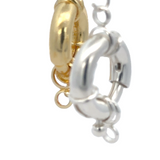 Elegant Gold Finish and Silver Plated hollow Blot Clasps Available in Three Size :12mmX11mm,17mX13m,23mmX19mm