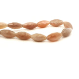Natural Chocolate Moonstone Faceted Nugget Beads Strand – 10mm–14mm – 15–18 Beads Per Strand