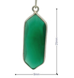 Long Marquise Green Onyx Bezel – 925 Silver Gold or Gold Plated Over Sterling Silver, 9x25mm, 1Pc,