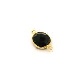 Black Onyx Oval Shape Bezel Pendant – 10mmx15mm & 9x11mm, Two Loop, 925 Sterling Silver and Gold Plated Silver, 1 Pcs