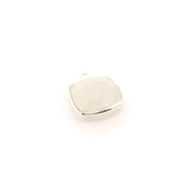 Rainbow Moonstone Cushion Pendant – 12mm, 1 Loop, 925 Sterling Silver & Gold Plated Silver, 1 Pc