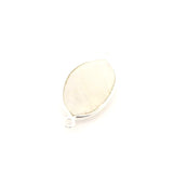 Rainbow Moonstone Marquise Pendant / Connector – 11x22mm, Two Loops, 925 Sterling Silver & Gold Plated Silver, 1 Pc