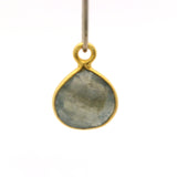 8mm Heart Gemstone Pendants – 1-Loop Charms | Sterling Silver & Gold Plated | Choose from 14 Gemstones | 10pcs Pack