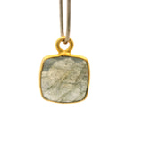 8mm Cushion Gemstone Pendants – 1-Loop Charms | Sterling Silver & Gold Plated | Choose from 14 Gemstones | 10pcs Pack