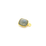 8mm Cushion Gemstone Pendants – 1-Loop Charms | Sterling Silver & Gold Plated | Choose from 14 Gemstones | 10pcs Pack