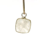 8mm Cushion Gemstone Pendants – 1-Loop Charms | Sterling Silver & Gold Plated | Choose from 14 Gemstones | 10pcs Pack