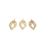 Leaf Shaped Findings (Gold Finished/Silver Plated) | Purity Beads