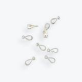 925 Sterling Silver Small Bail | Wit Open Parallel Ring | 9 Pcs Per Pack | #BL1SS