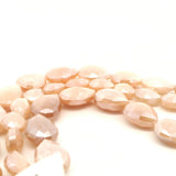 Peach Moonstone Faceted Drop Beads 8mm×10mm, 10mm×12mm, 12×16mm – 16–21 Beads Per Strand
