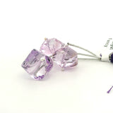 Faceted Light Purple Amethyst Cube Beads 10–12mm – Natural Amethyst Gemstone Beads for Jewelry Making (3 Beads)  Bead Size: