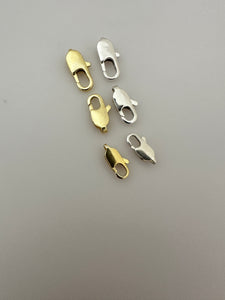 Lobster Claw Clasps  Gold Finish And Silver Plated Available Three  Size .