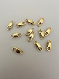 12 pieces  in Gold Finish Lobster  Clasps Size :12mmX5mm#CL5BMGO