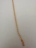 14K Gold Filled Flat Cable With Patterned Chain | 3 feet long Chains | #CHN13GF